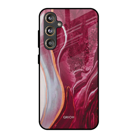 Crimson Ruby Glossy Case for Samsung Galaxy M55s