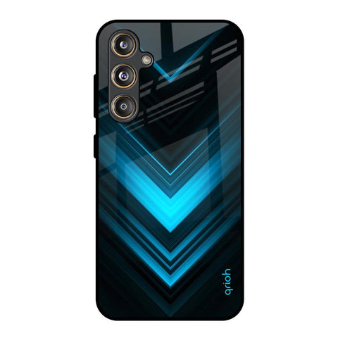 Vertical Blue Arrow Glossy Case For Samsung Galaxy M55s