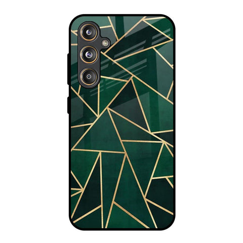 Abstract Green Glossy Case For Samsung Galaxy M55s