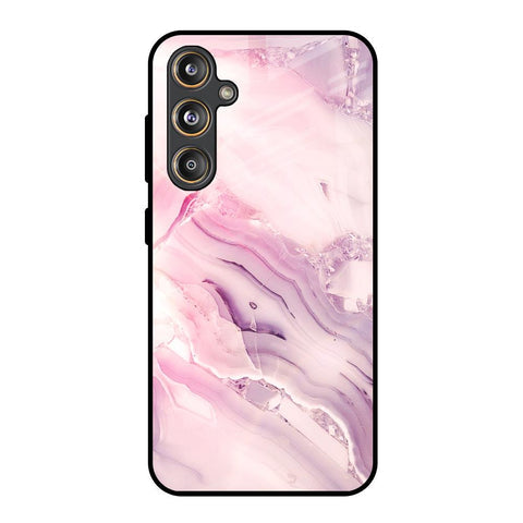Diamond Pink Gradient Glossy Case For Samsung Galaxy M55s