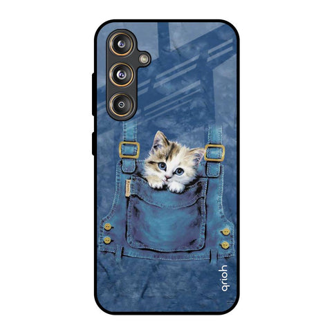 Kitty In Pocket Glossy Case For Samsung Galaxy M55s
