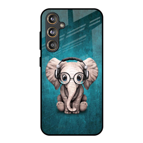 Adorable Baby Elephant Glossy Case For Samsung Galaxy M55s