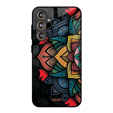 Retro Gorgeous Flower Glossy Case for Samsung Galaxy M55s