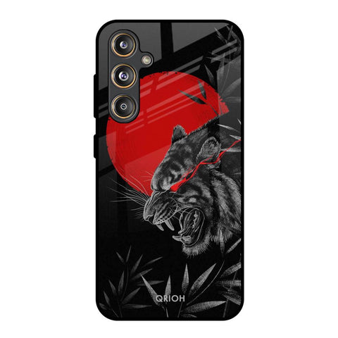 Red Moon Tiger Glossy Case for Samsung Galaxy M55s
