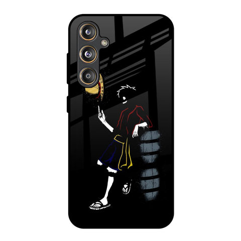Luffy Line Art Glossy Case for Samsung Galaxy M55s