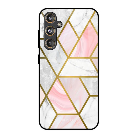 Geometrical Marble Glossy Case for Samsung Galaxy M55s