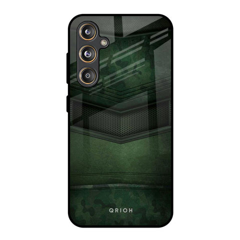 Green Leather Glossy Case for Samsung Galaxy M55s
