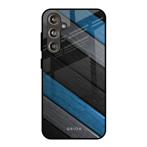 Multicolor Wooden Effect Glossy Case for Samsung Galaxy M55s