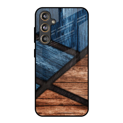Wooden Tiles Glossy Case for Samsung Galaxy M55s