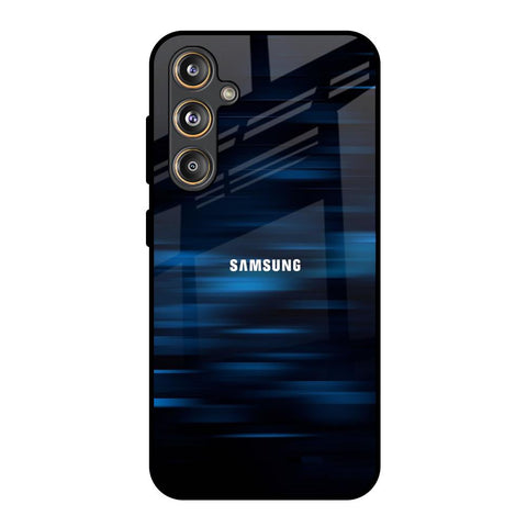 Blue Rough Abstract Glossy Case for Samsung Galaxy M55s