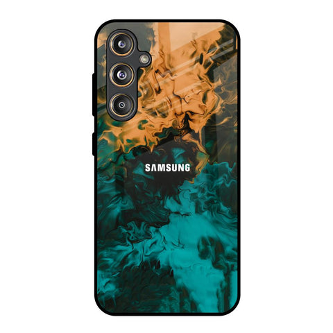 Watercolor Wave Glossy Case for Samsung Galaxy M55s