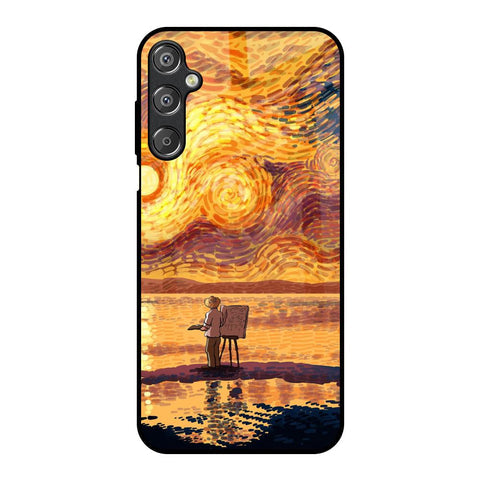 Sunset Vincent Glossy Case for Samsung Galaxy F15 5G