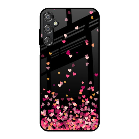 Heart Rain Fall Glossy Case For Samsung Galaxy F15 5G