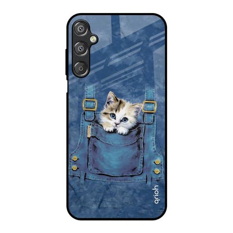 Kitty In Pocket Glossy Case For Samsung Galaxy F15 5G