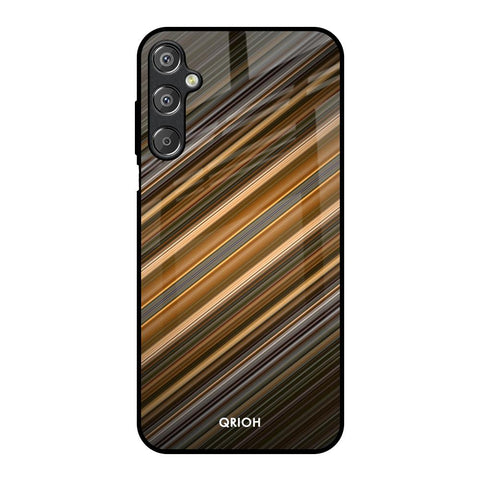 Diagonal Slash Pattern Glossy Case for Samsung Galaxy F15 5G