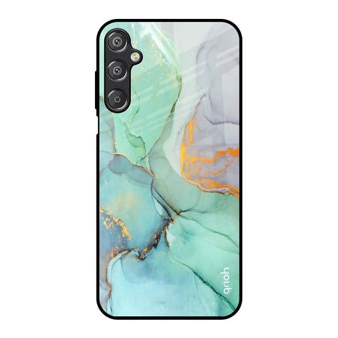 Green Marble Glossy Case for Samsung Galaxy F15 5G