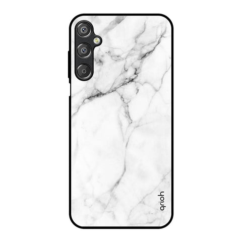 Modern White Marble Glossy Case for Samsung Galaxy F15 5G