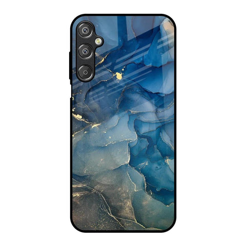 Blue Cool Marble Glossy Case for Samsung Galaxy F15 5G