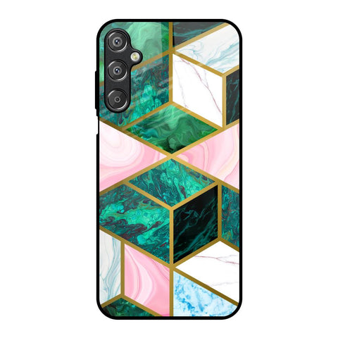 Seamless Green Marble Glossy Case for Samsung Galaxy F15 5G