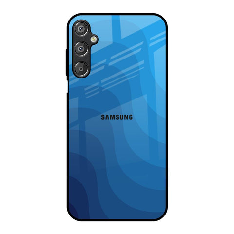 Blue Wave Abstract Glossy Case for Samsung Galaxy F15 5G