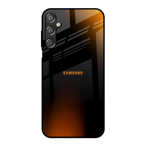 Orange Black Fusion Glossy Case for Samsung Galaxy F15 5G