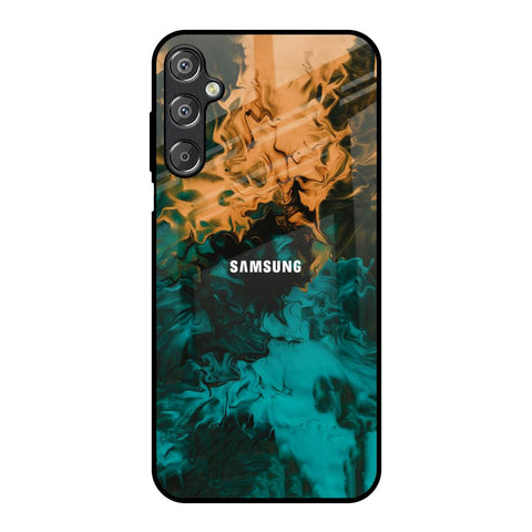 Watercolor Wave Glossy Case for Samsung Galaxy F15 5G