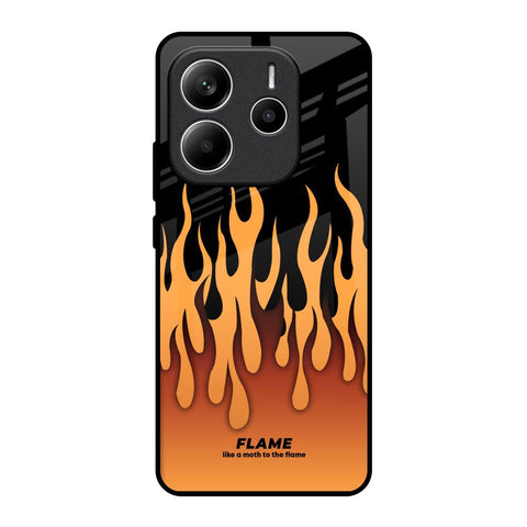 Fire Flame Glossy Case for Redmi Note 14 5G