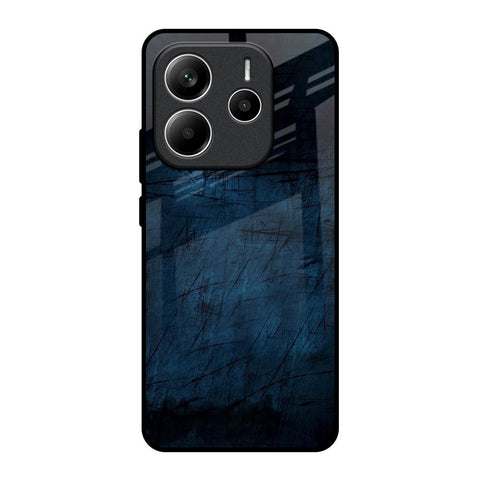 Dark Blue Grunge Glossy Case for Redmi Note 14 5G
