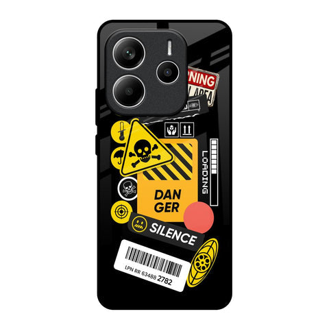 Danger Signs Glossy Case for Redmi Note 14 5G