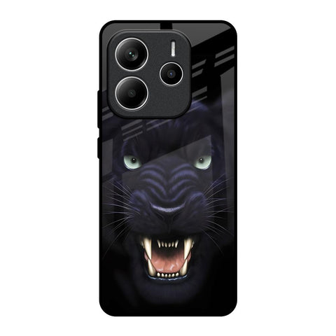 Angry Black Tiger Glossy Case for Redmi Note 14 5G