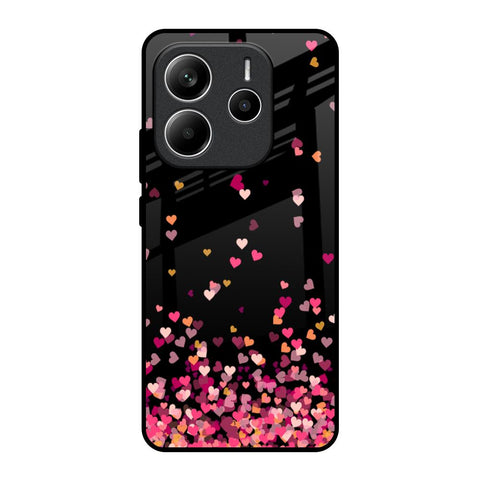 Heart Rain Fall Glossy Case For Redmi Note 14 5G