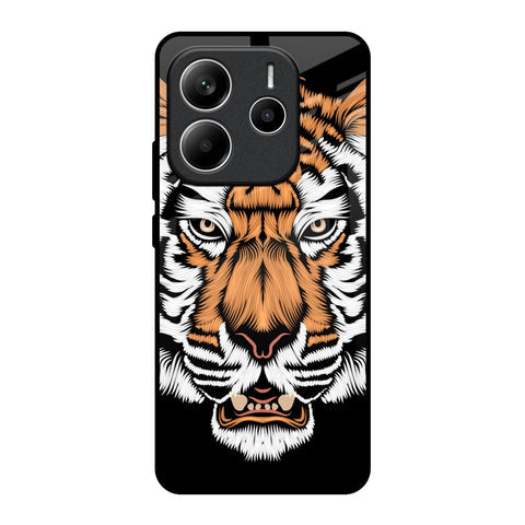 Angry Tiger Glossy Case For Redmi Note 14 5G