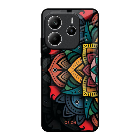 Retro Gorgeous Flower Glossy Case for Redmi Note 14 5G