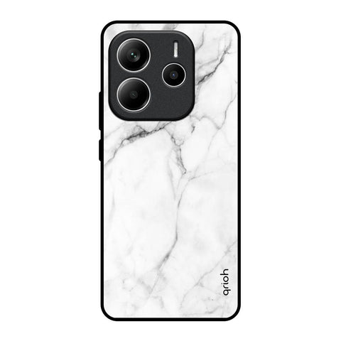 Modern White Marble Glossy Case for Redmi Note 14 5G