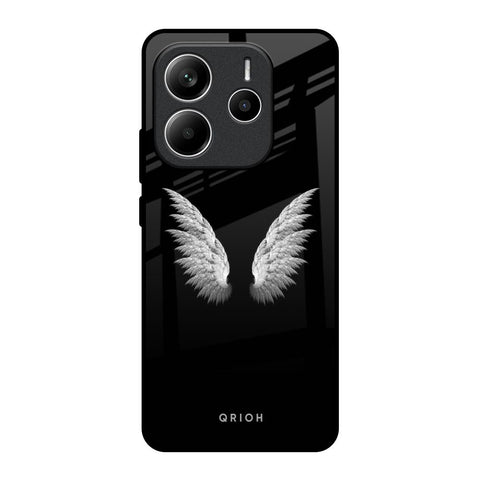 White Angel Wings Glossy Case for Redmi Note 14 5G