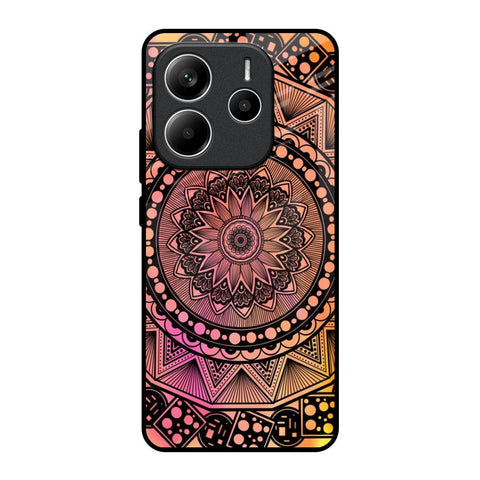 Floral Mandala Glossy Case for Redmi Note 14 5G