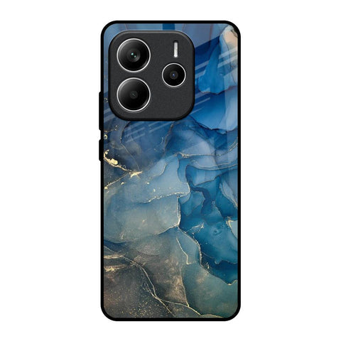 Blue Cool Marble Glossy Case for Redmi Note 14 5G