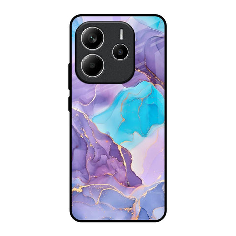 Alcohol ink Marble Glossy Case for Redmi Note 14 5G