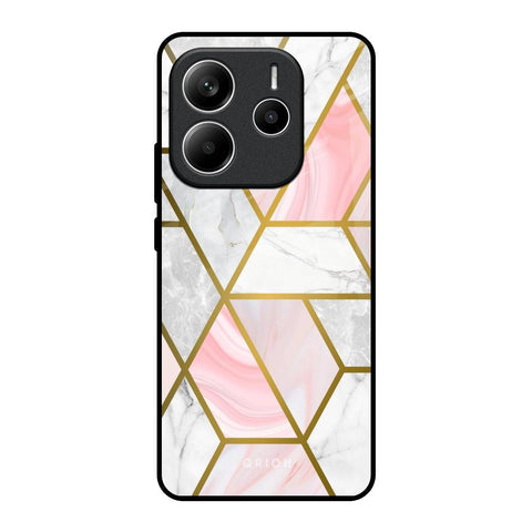 Geometrical Marble Glossy Case for Redmi Note 14 5G