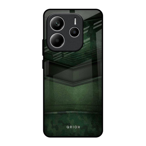 Green Leather Glossy Case for Redmi Note 14 5G