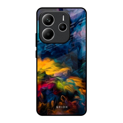 Multicolor Oil Painting Glossy Case for Redmi Note 14 5G