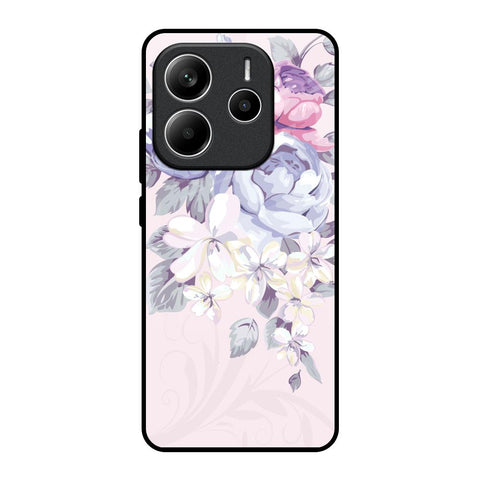 Elegant Floral Glossy Case for Redmi Note 14 5G