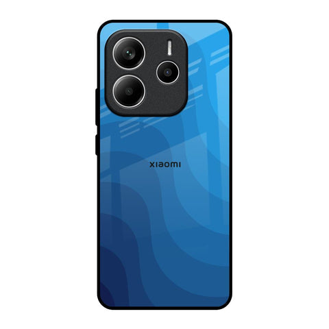 Blue Wave Abstract Glossy Case for Redmi Note 14 5G