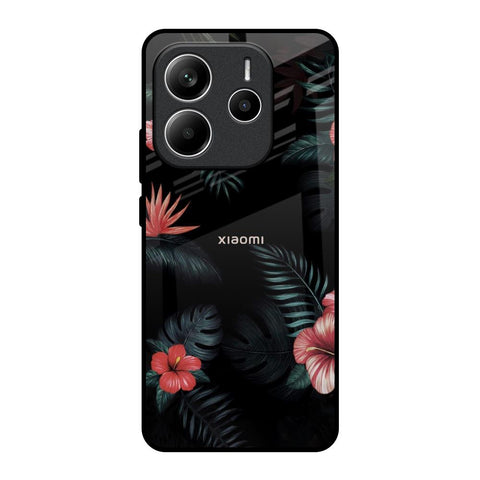 Tropical Art Flower Glossy Case for Redmi Note 14 5G