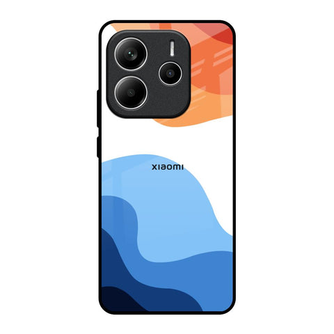 Wavy Color Pattern Glossy Case for Redmi Note 14 5G