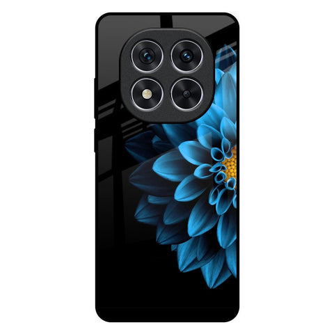 Half Blue Flower Glossy Case for Redmi Note 14 Pro 5G