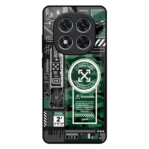 Green Camo Circuit Glossy Case for Redmi Note 14 Pro 5G