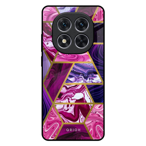 Electroplated Geometric Marble Glossy Case for Redmi Note 14 Pro 5G