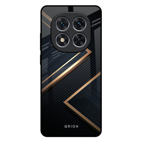Sleek Golden & Navy Glossy Case for Redmi Note 14 Pro 5G
