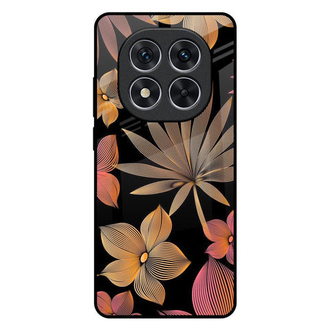 Lines Pattern Flowers Glossy Case for Redmi Note 14 Pro 5G